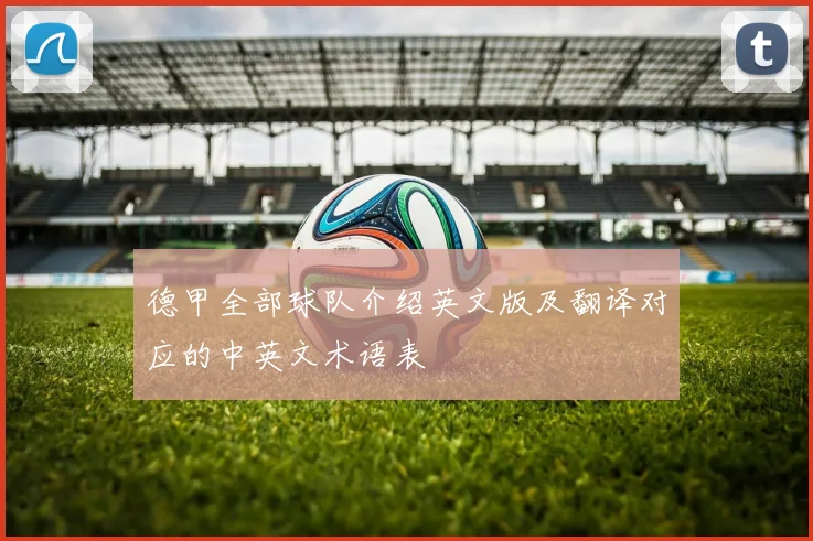 德甲全部球队介绍英文版及翻译对应的中英文术语表